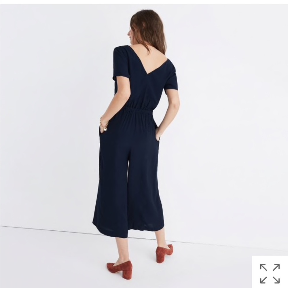 Madewell Starnight Short-Sleeve Jumpsuit Size M